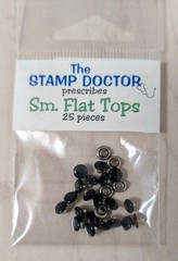 Black Am. Flat Tops (25pcs)The Stamp Doctor •Card making•Scrapbooking•