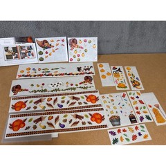 Creative Memories Medley Autumn Stickers Fall Harvest Pumpkin Leaf Scrapbooking