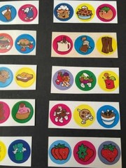 LOT of 36 Vintage 90’s CTP Scratch and Sniff Stickers STRONG SCENT 80’s Trend