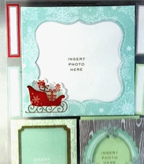 Martha Stewart Christmas Snowflake Frame Stickers Santa Sleigh Gifts 7pc