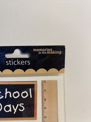 2004 Memories in the making SCHOOL DAYS sticker sheet 2 sheets back to school