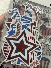 New Recollections 4TH OF JULY PATRIOTIC Scrapbooking Stickers 49 Pc