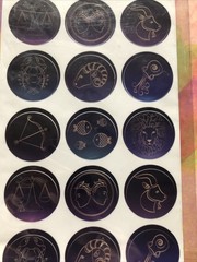 21 Astrology Stickers Sticker 1 Pack Holographic Zodiac Sign Stickers