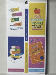 Happy Planner 518 Sticker book 30 Sheets School Abstract Teacher Classroom