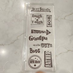 Creative Memories Title Sticker Sheets, Brown & White, People & Family Theme