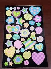 RARE Sandylion Hearts Valentine NIP(2) Colorful flowers candy stars butterflies
