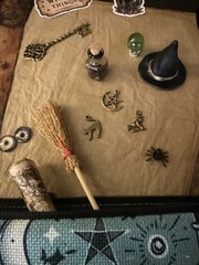 Witchy Junk Journal Kit Ephemera Pack Halloween Gothic Dark Academia 101 Pc
