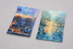 Rain drops PET Stickers Pack ｜City view glass rain drops themed Stickers TZB-M