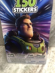Disney Pixar Lightyear Puffy/Glitter/Foil/Glossy Over 150 Stickers.ShipN24Hours.