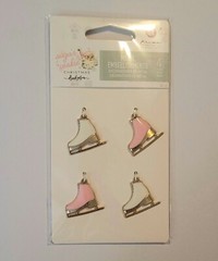 Prima Sugar Cookie Christmas Embellishments Trim Charms Crystals Scrapbooking