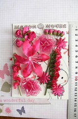 ROSE PINK – 18 Flowers – 7 Styles = PAPER & SILK Flowers 6-87mm Manor House HH1