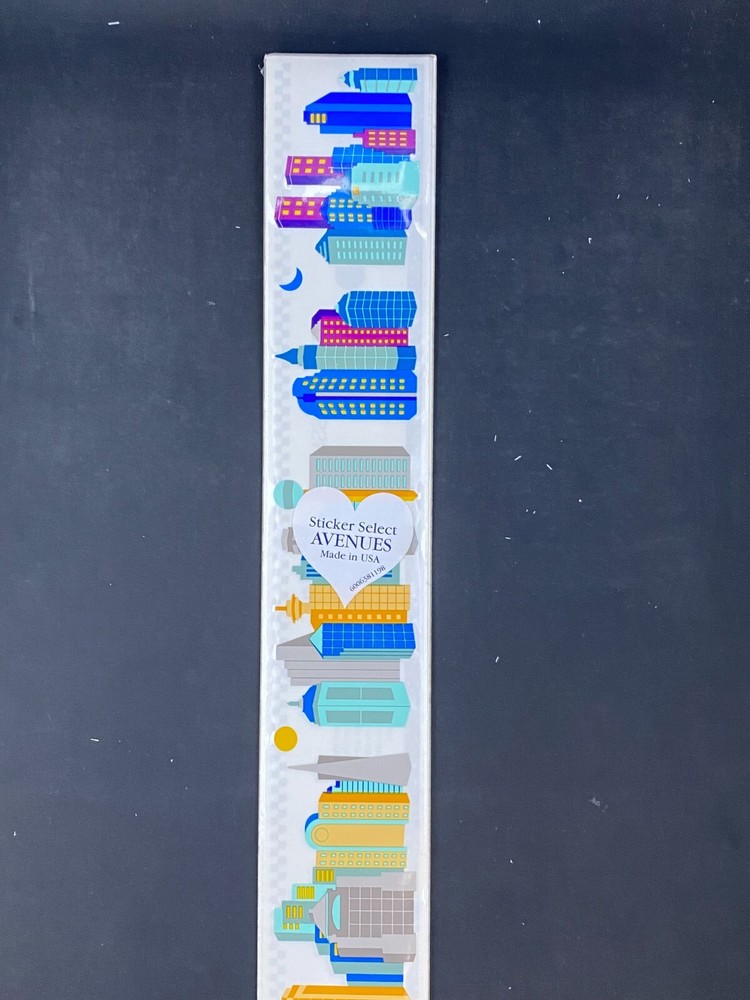 Mrs. Grossman’s Avenues Design Lines Border Sticker Lot Sheets Vintage 1997 Rare