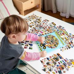 400+ Cars and Truck Stickers for Kids, 24 Sheets Construction Birthday Party Fav