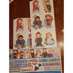 Winter Boys Dimple Street Gang SCRAPBOOKING Stickers by Tie Me To The Moon Winte