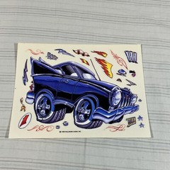 HTF Vintage 1985 Hallmark Cards Design Your Own Hot Rod Sticker Sheet Unused