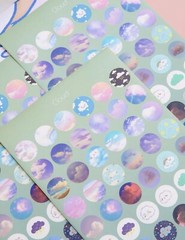 Cute cloud stickers 3sheets 144 Stickers
