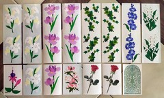 Large Vintage Lot of MRS. GROSSMAN’S Stickers: Flowers, Herbs, Trees, Landscapes