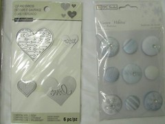 RECOLLECTIONS FELT FUSION CRAFT BUTTONS STICKERS & TRIMS 12 CT LOT NWT #15 CR32