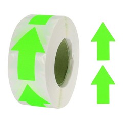 Arrow Sticker Labels 500 Count 1.3×2 Inch Fluorescent Green for Scrapbooking