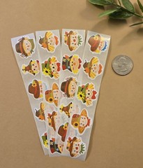 20 FALL STICKERS/SCARECROW STICKERS/AUTUMN STICKERS/ THANKSGIVING STICKERS