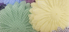 Spare Parts by The Paper Studio – Jumbo 4″ Flowers – Polka Dot Large Flower Jar