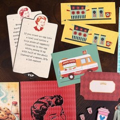 50+ Pc. Lot Junk Journal Ephemera Embellishments Recipes Baking Retro 1950’s