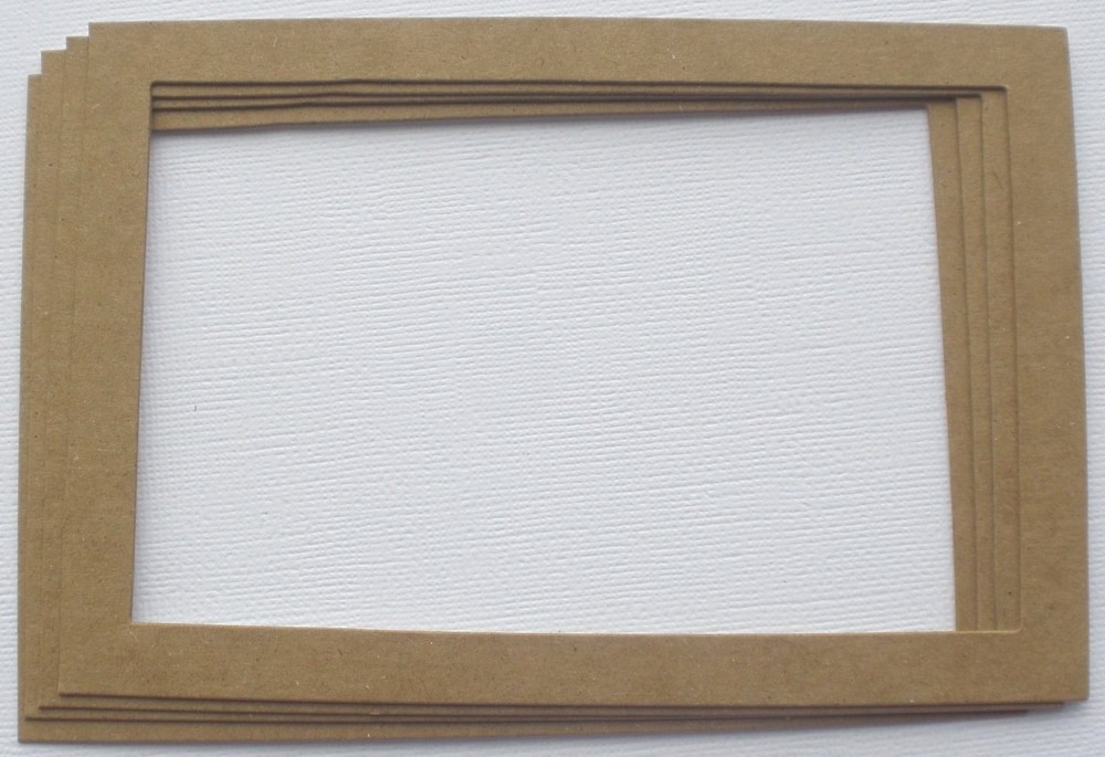 {3} 4 x 6 PICTURE FRAMES – Photo Frame Unfinished Bare Chipboard Die Cuts
