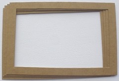 {3} 4 x 6 PICTURE FRAMES – Photo Frame Unfinished Bare Chipboard Die Cuts