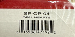 Stickopotamus 2 Packages Stickers Opal & Golden Silver Heart Binder Stickers NOS