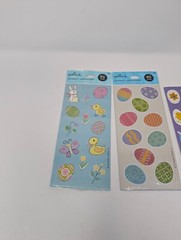 Hallmark and AGC Easter Theme Sticker Lot, 11 Sheets (2 Sealed Packs + 3)