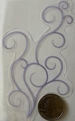 PURPLE MOTHER “SWIRL”Mylar shape(1pcs)My Minds Eye•Wild Asparagus•Card Making•