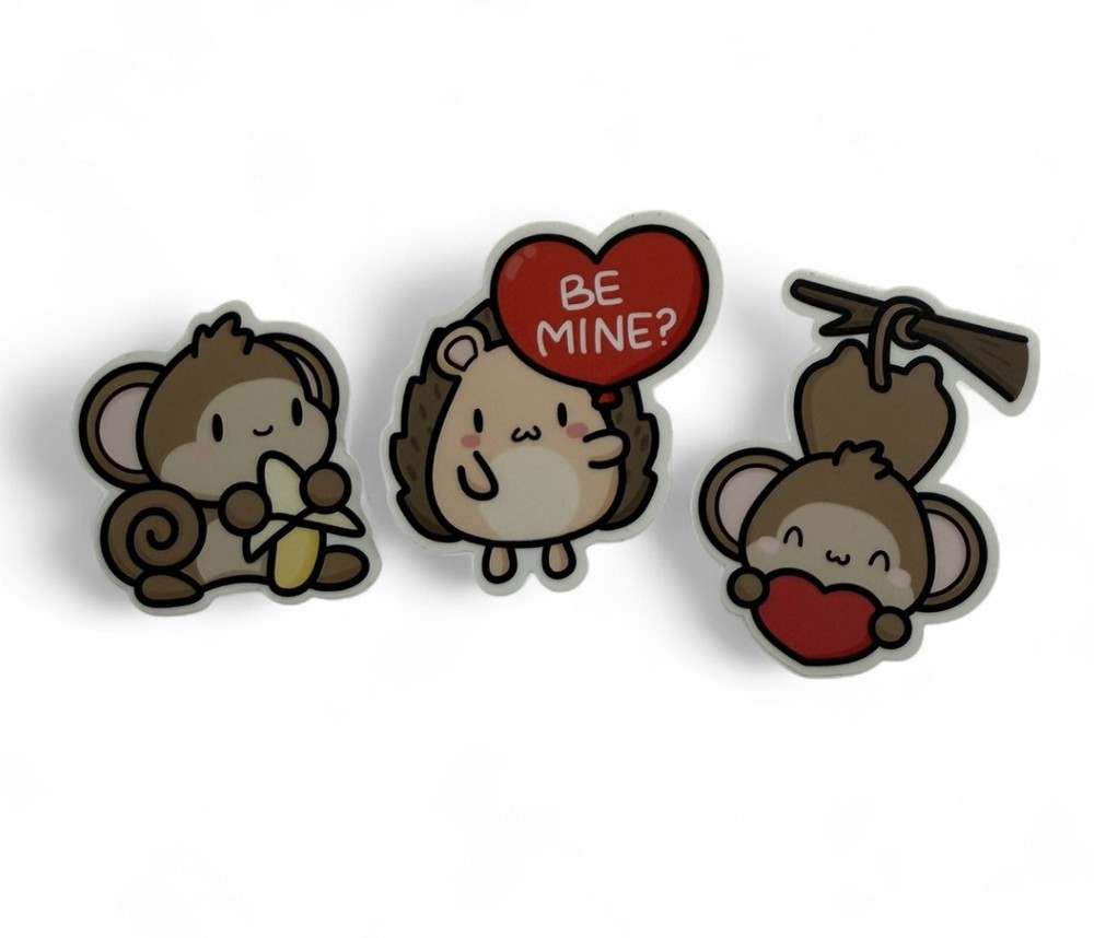 Hubman & Chubgirl Die Cut Stickers
