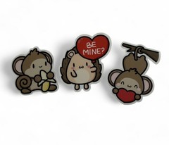 Hubman & Chubgirl Die Cut Stickers