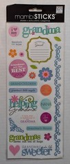 Mambi Sticks Grandma Nana Grandparents Scrapbooking Stickers Me & My Big Ideas