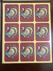 Vintage 80’s Gibson Greetings GGI Brand 4 X STICKERS SHEET Boats Holidays RARE