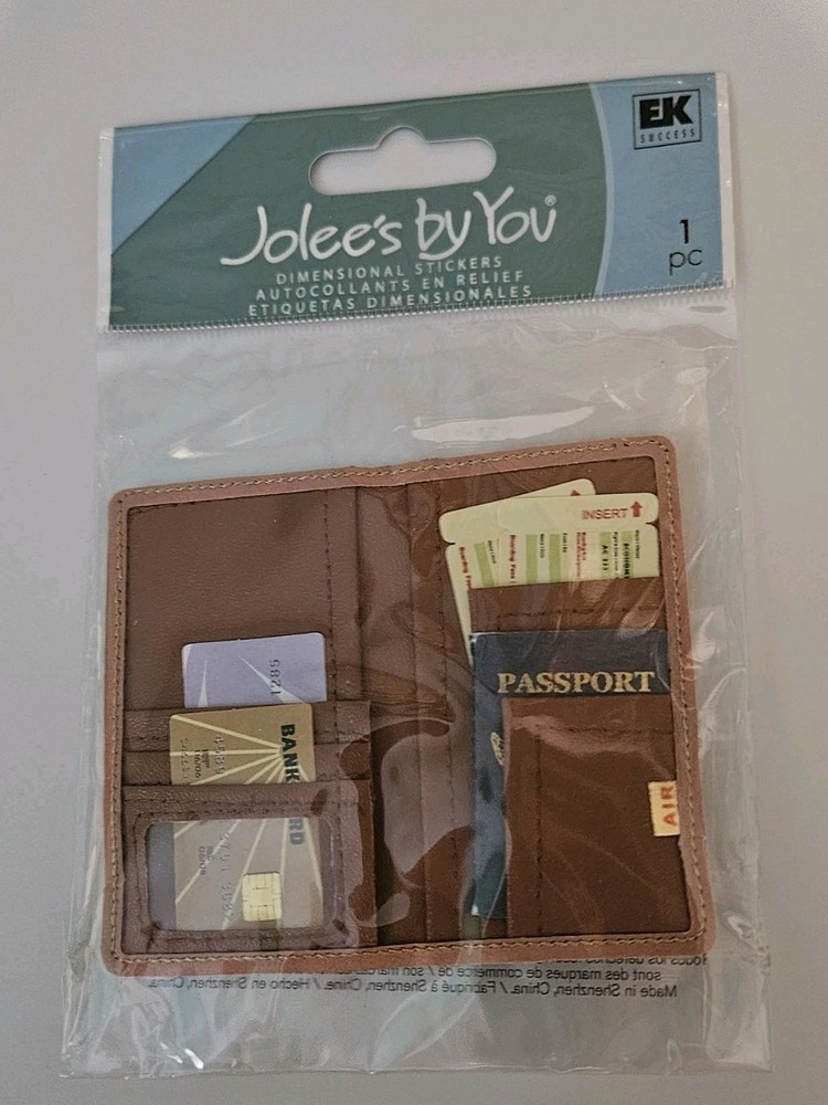 RARE NIP JOLEE’S BY YOU PASSPORT EMBELLISHMENT SCRAPBOOKING TRAVEL STICKERS