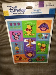 New Sealed Hallmark Disney Winnie The Pooh Piglet Eeyore Tigger Stickers