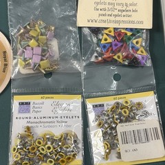 Lot Of Various Eyelets For Paper Crafting/Scrapbooking – CS1IB