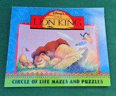 2 Vintage Disney The Lion King Rare Mix Activity Puzzle Mazes Books Never Used