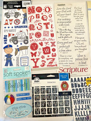 ALL OCCASION Scrapbooking Stickers Lot of 22 pkg Assorted Types Brands Scrapbook