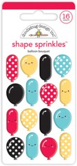 Crafts Doodlebug Sprinkles Puffy Balloon Bouquet Red Yellow Black Dots Faces