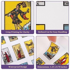 420 PCS Mini Tarot Stickers for Journaling, 1.25″ x 0.78″ Tarot Card Stickers…