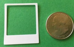 POLAROID-Like Die-Cuts (6pc)Approx.1.5″x1-1/4″ Photograph•Instant Photo•Picture