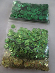 VTG 1 Oz Pkg. of Assted Color Sequins for St. Patrick’s Day for Sewing or Crafts