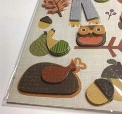 Fall Autumn Theme Scrapbook Stickers And Chipboard Embellishments Sealed 2 Packs