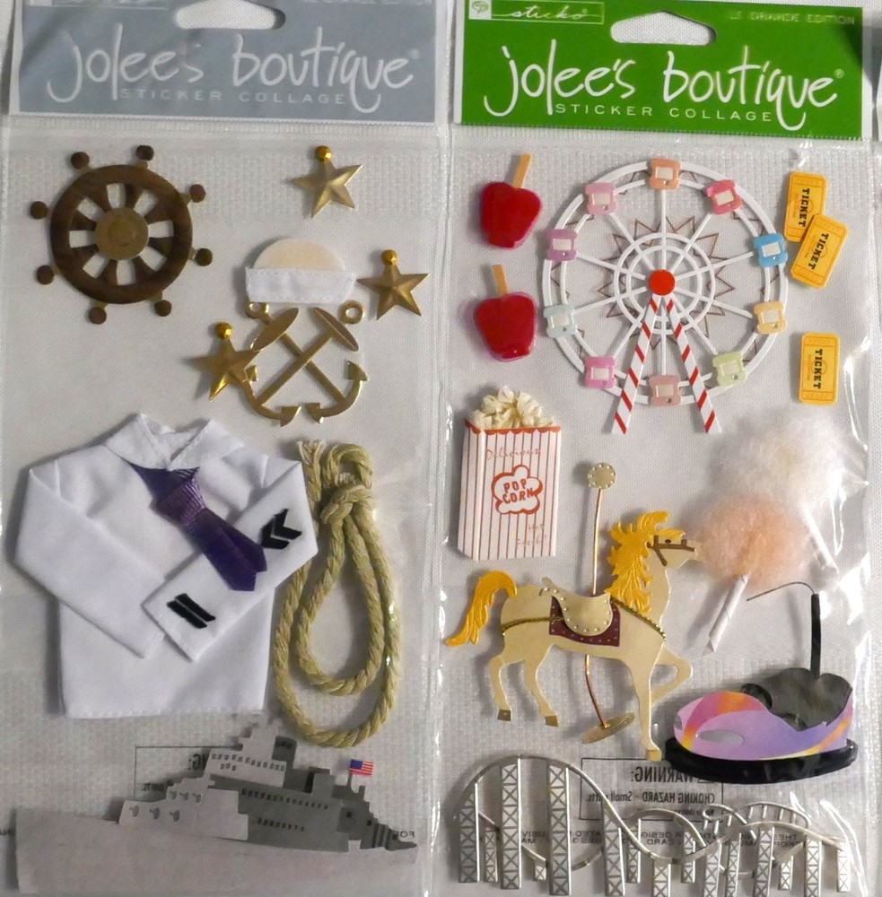 RARE AND HTF! ! JOLEE’S 2 PACKS CARNIVAL AND NAVY SP-JBLG-013-AND SP-JBLG -002