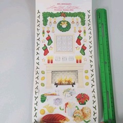 Vintage 2002 Mrs Grossmans Limited Edition Christmas Sticker Roll Lot 5 Sheets