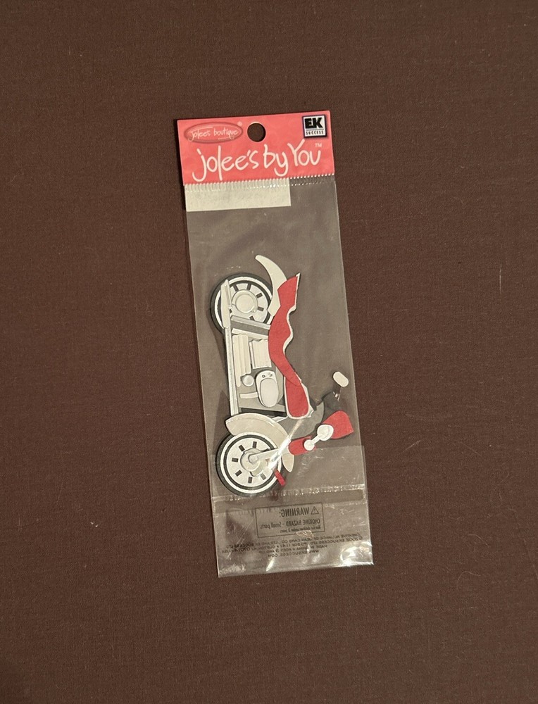 Jolee’s By You «MOTORCYCLE» Layered 3-D Sticker ~ Rare and HTF