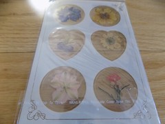 Vintage Real Pressed Flower Sticker secure stationery & envelopes stickers
