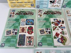 Mixed Lot Rub On Transfers Christmas Bears Angels Tiles Gardening Country NEW